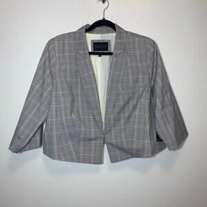 NWT Eloquii Plaid Cropped Blazer